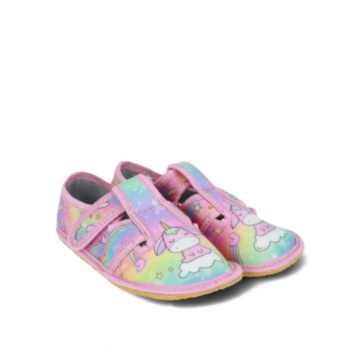 Crave bosonogi copati Unicorn