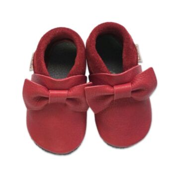 Baobaby usnjeni copatki Piruete Cherry