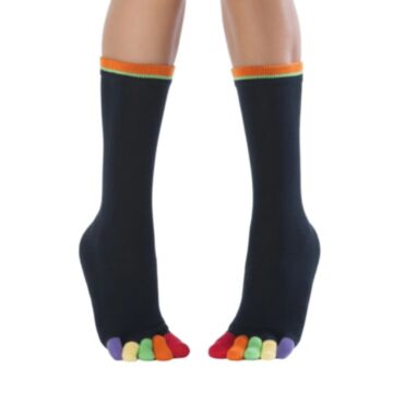 Nogavice na prste Rainbow visoke Happy Toes