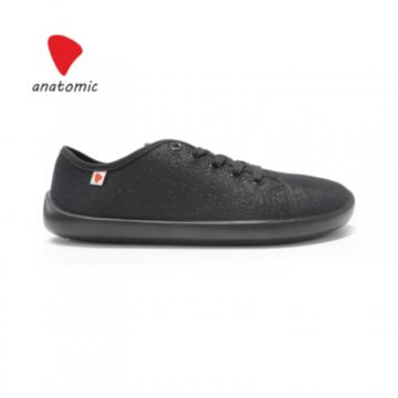 Anatomic NATURAL CANVAS črna sijaj črn podplat