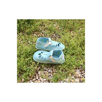 Baby bare shoes Summer perforation Acqua